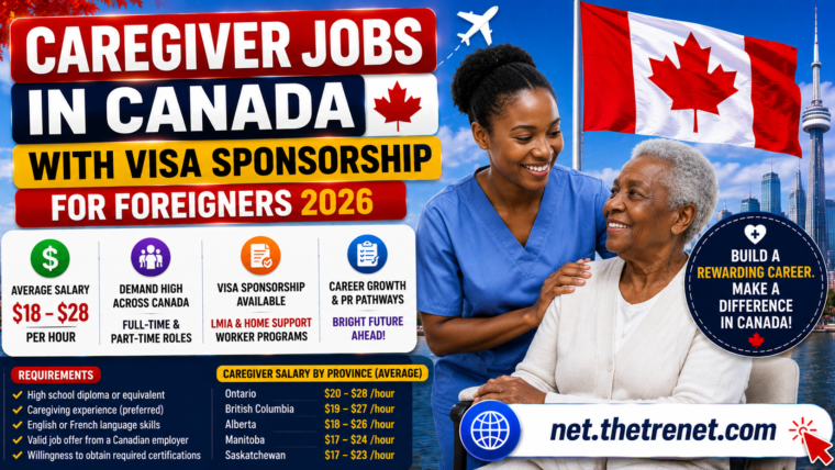 Caregiver Jobs In Canada With Visa Sponsorship For Foreigners 2026: Salary & Requirements