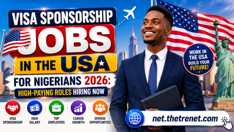 Visa Sponsorship Jobs In The USA For Nigerians 2026: High-Paying Roles Hiring Now